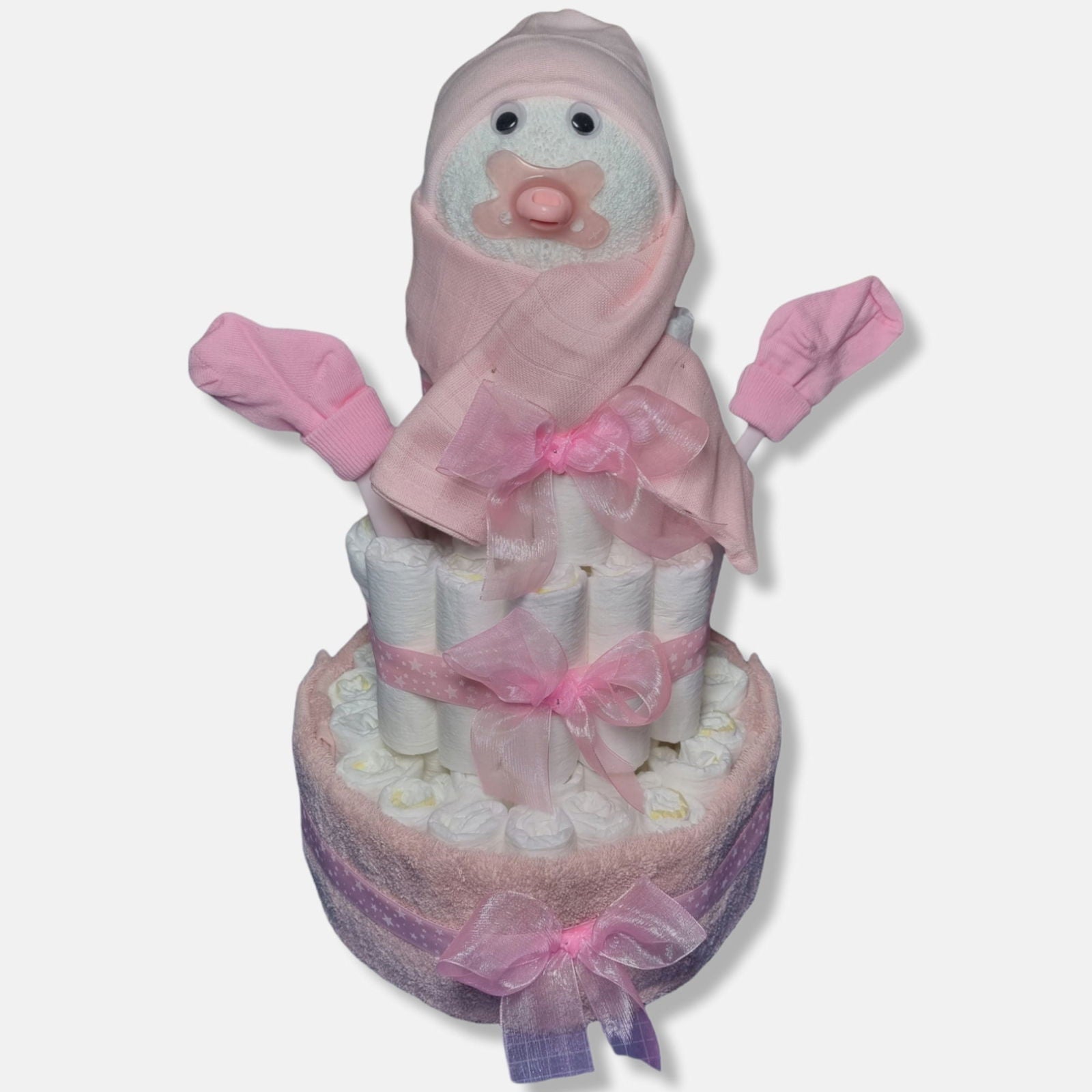 Baby Luiertaart Roze - Geboortegift