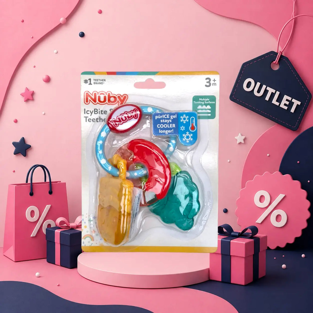 Bijtring IcyBite Soother Geboortegift