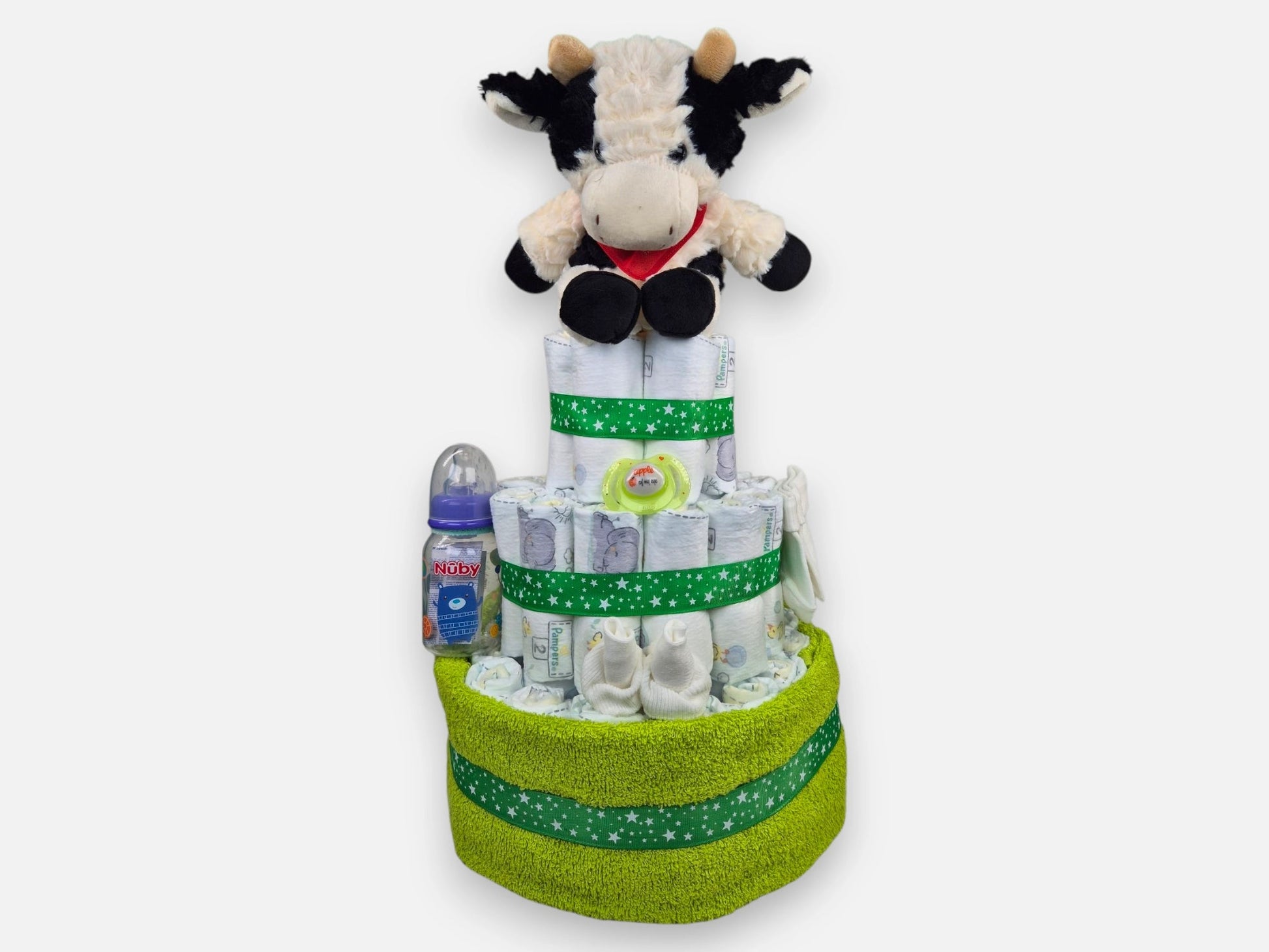 Boerderij Luiertaart Groen Geboortegift