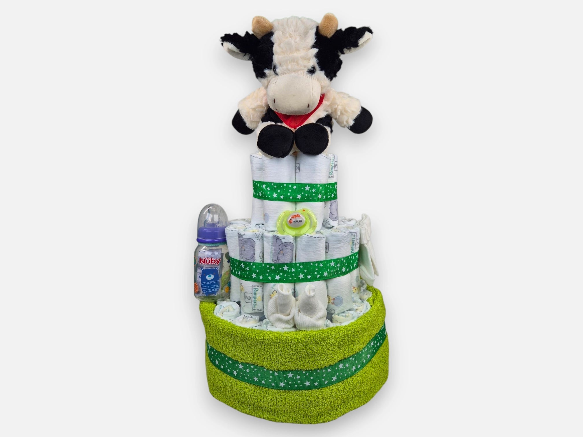 Boerderij Luiertaart Groen Geboortegift