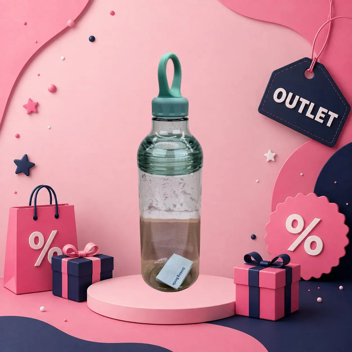 Drinkfles Groen 0,5L Geboortegift