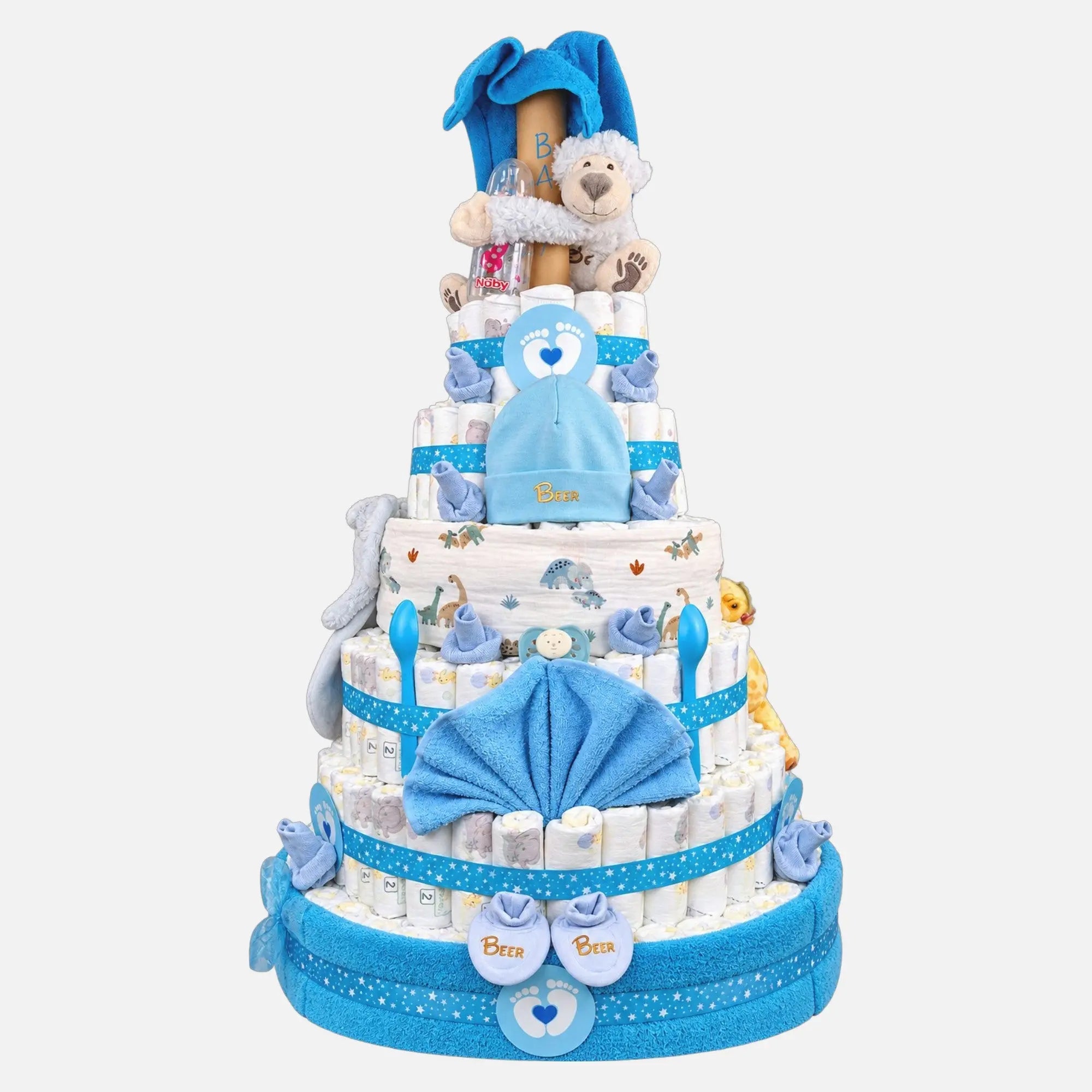 Echte Gooische Moeders Mega Luiertaart - Blauw Geboortegift