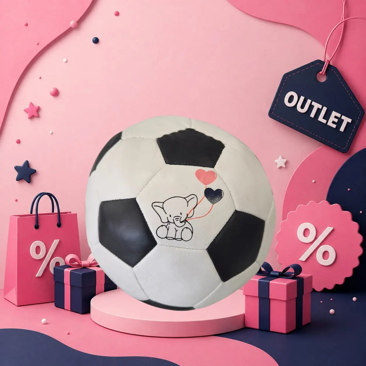 Geboortegift Bal met naam (OUTLET) Geboortegift