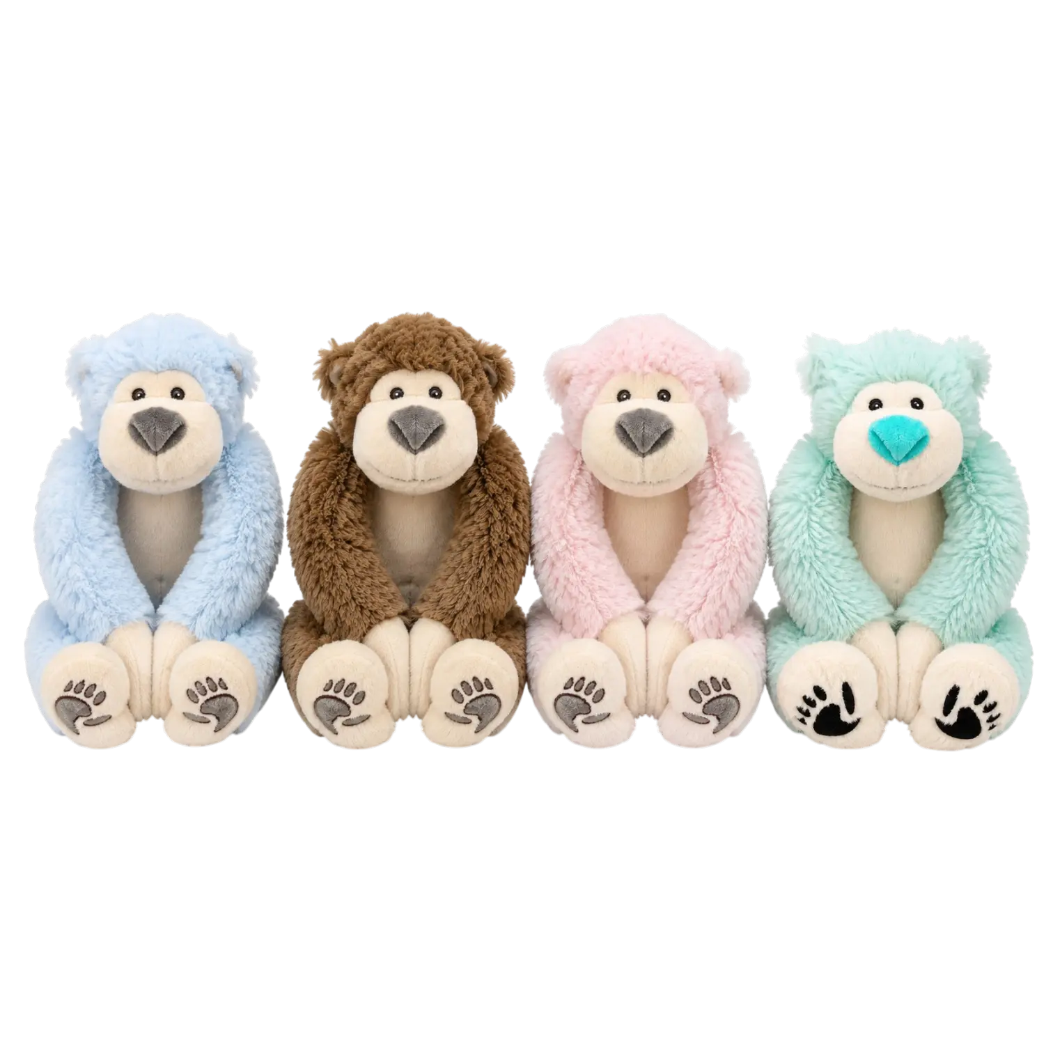 Geboortegift aapje met bedrukt buikje (10-pack) Geboortegift