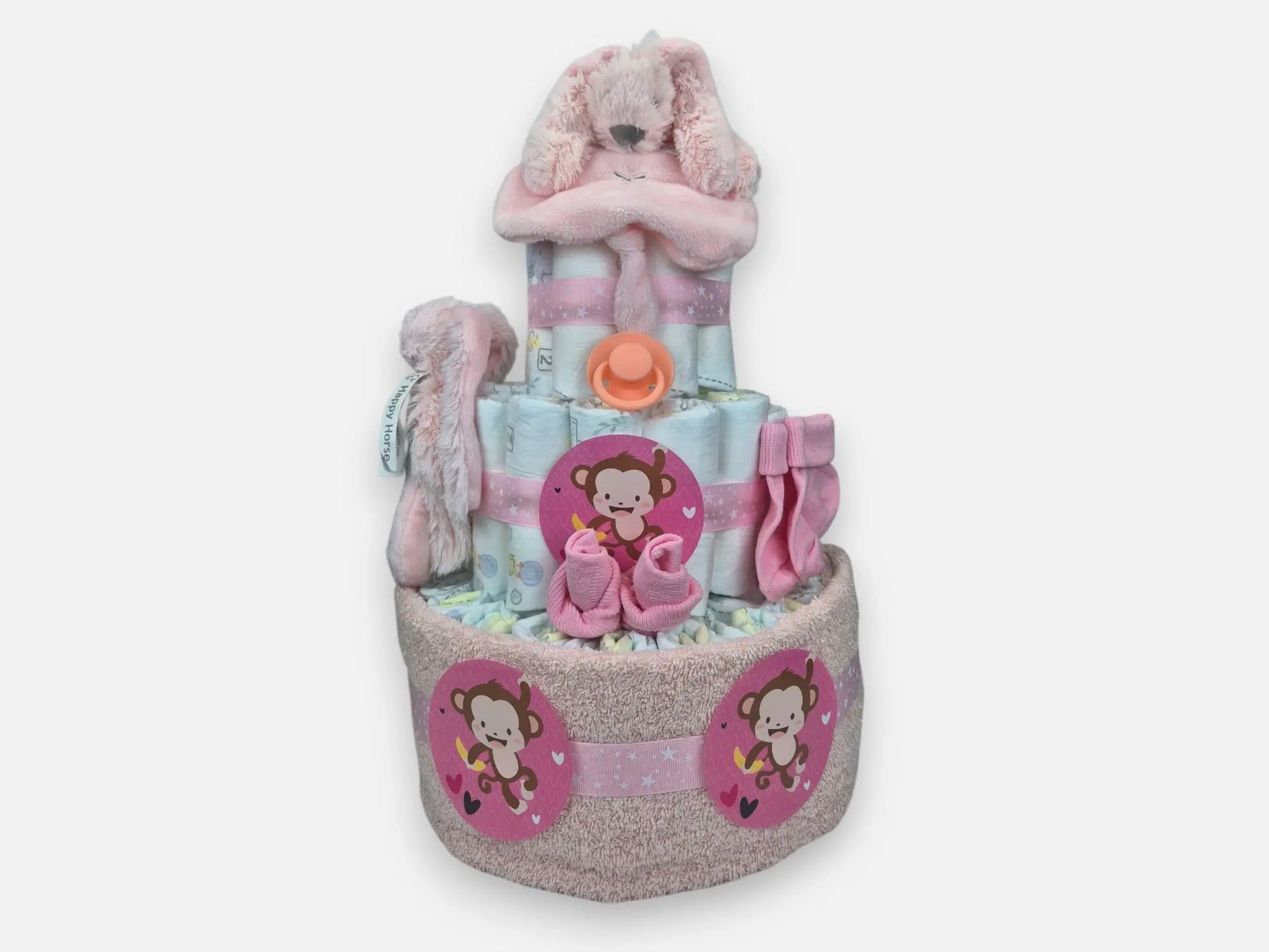 Happy Horse Luiertaart Roze Geboortegift