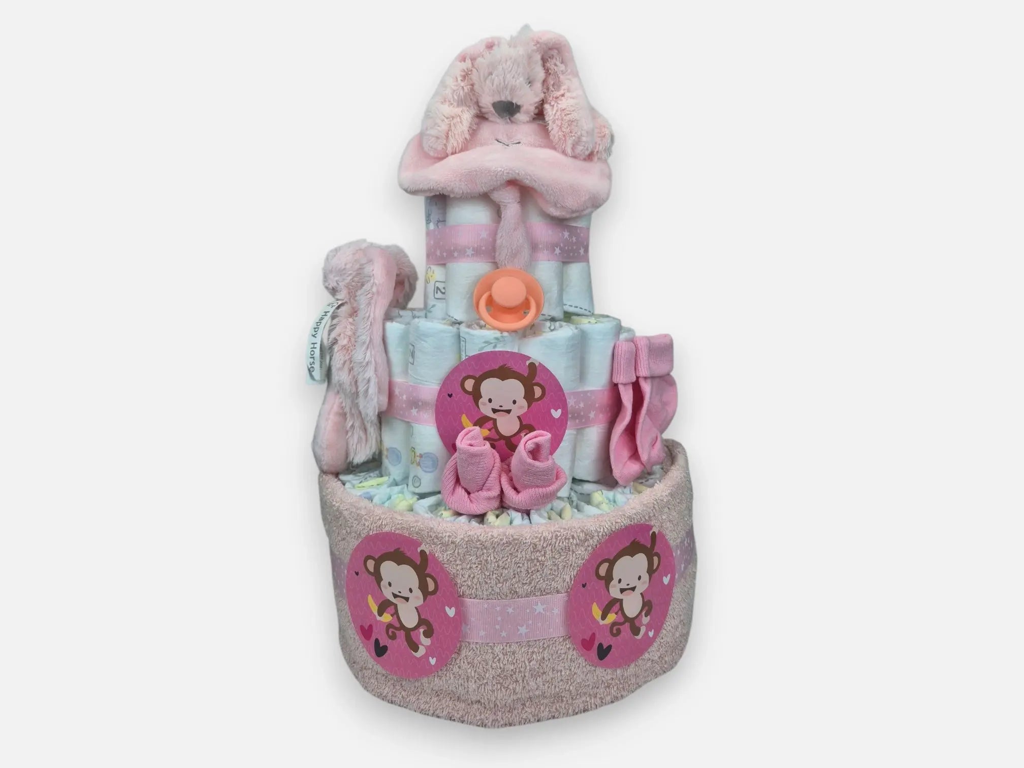 Happy Horse Luiertaart Roze Geboortegift