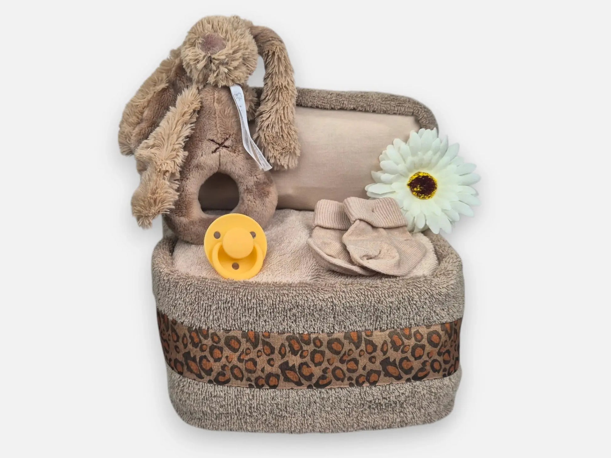 Happy Horse Wiegje Bruin Luiertaart (groot) Geboortegift