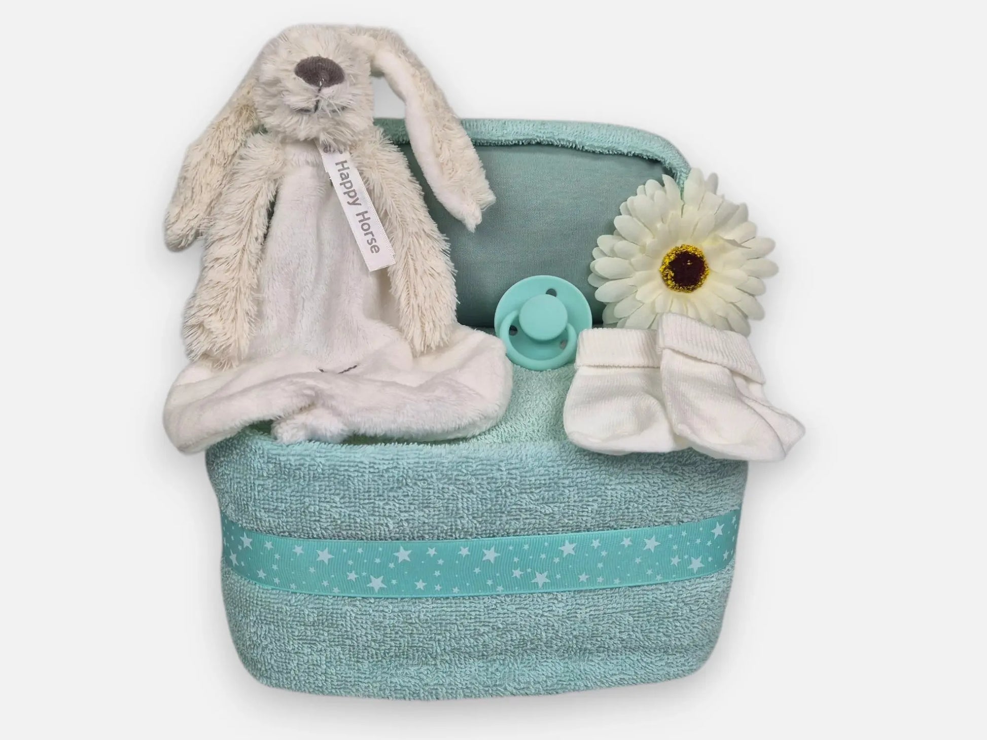 Happy Horse Wiegje Mint Luiertaart (groot) Geboortegift