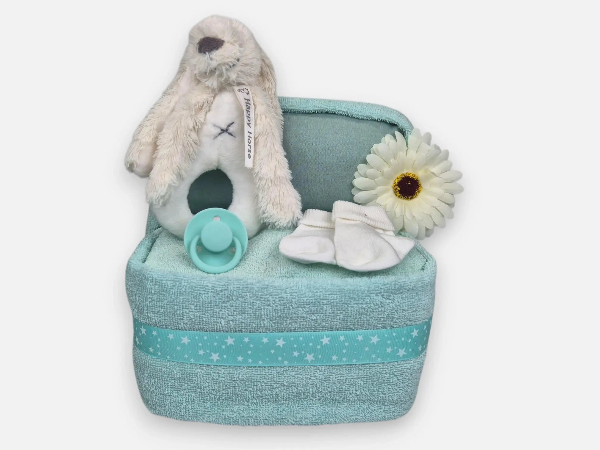 Happy Horse Wiegje Mint Luiertaart (groot) Geboortegift