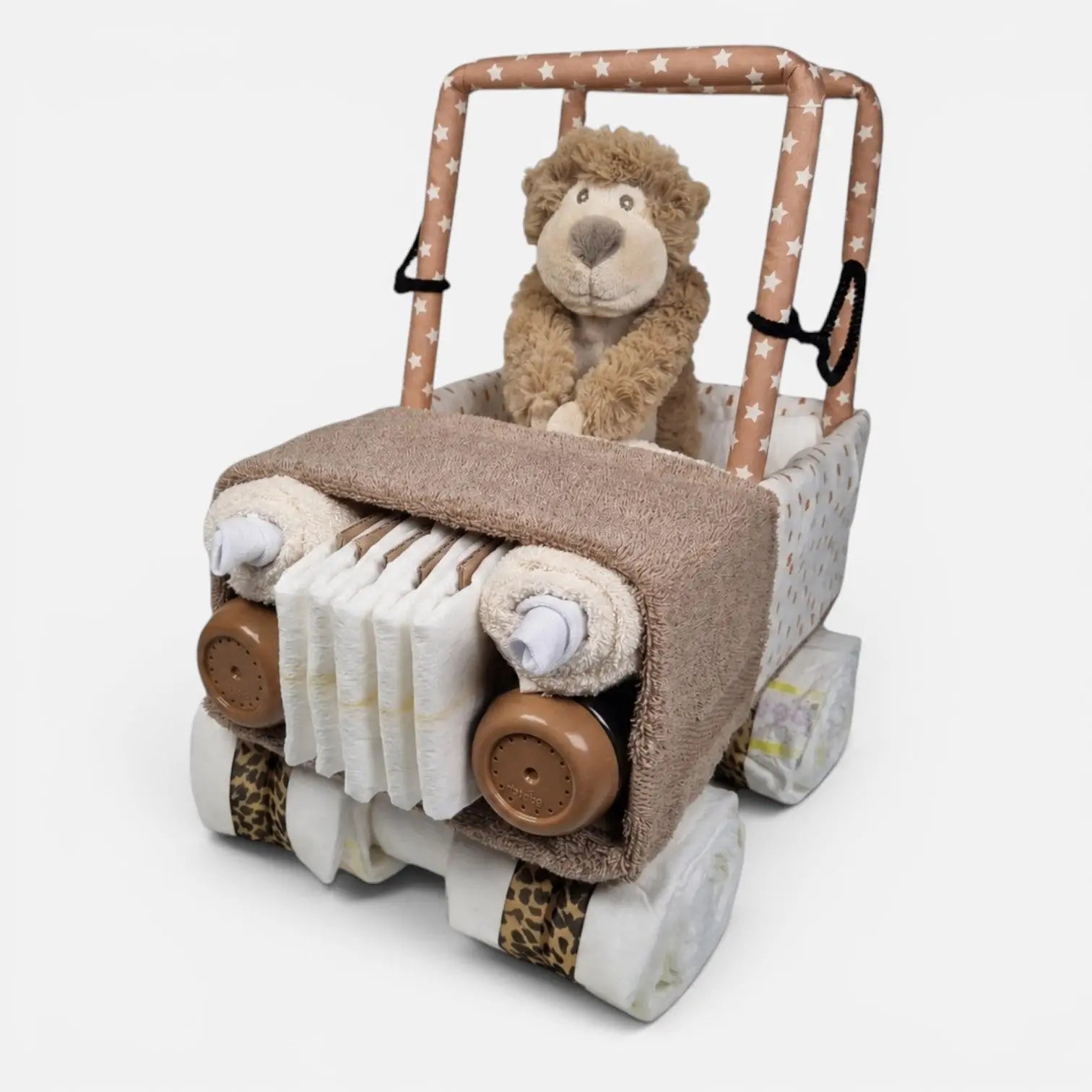 Jeep Bruin Luiertaart Geboortegift