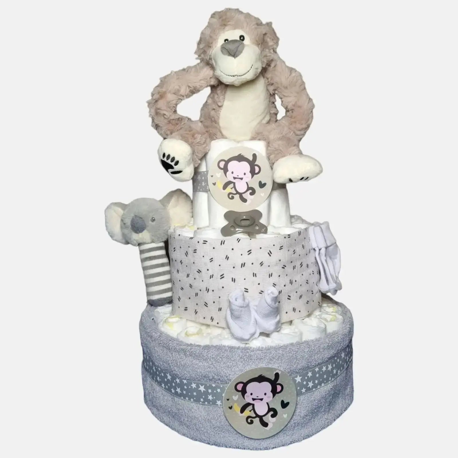 Luiertaart Grijs - Geboortegift