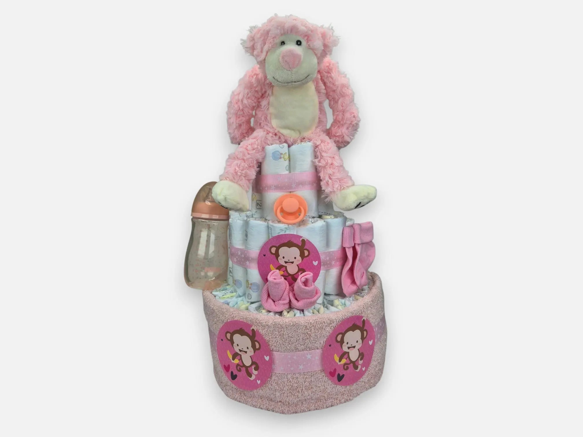 Luiertaart Roze Geboortegift