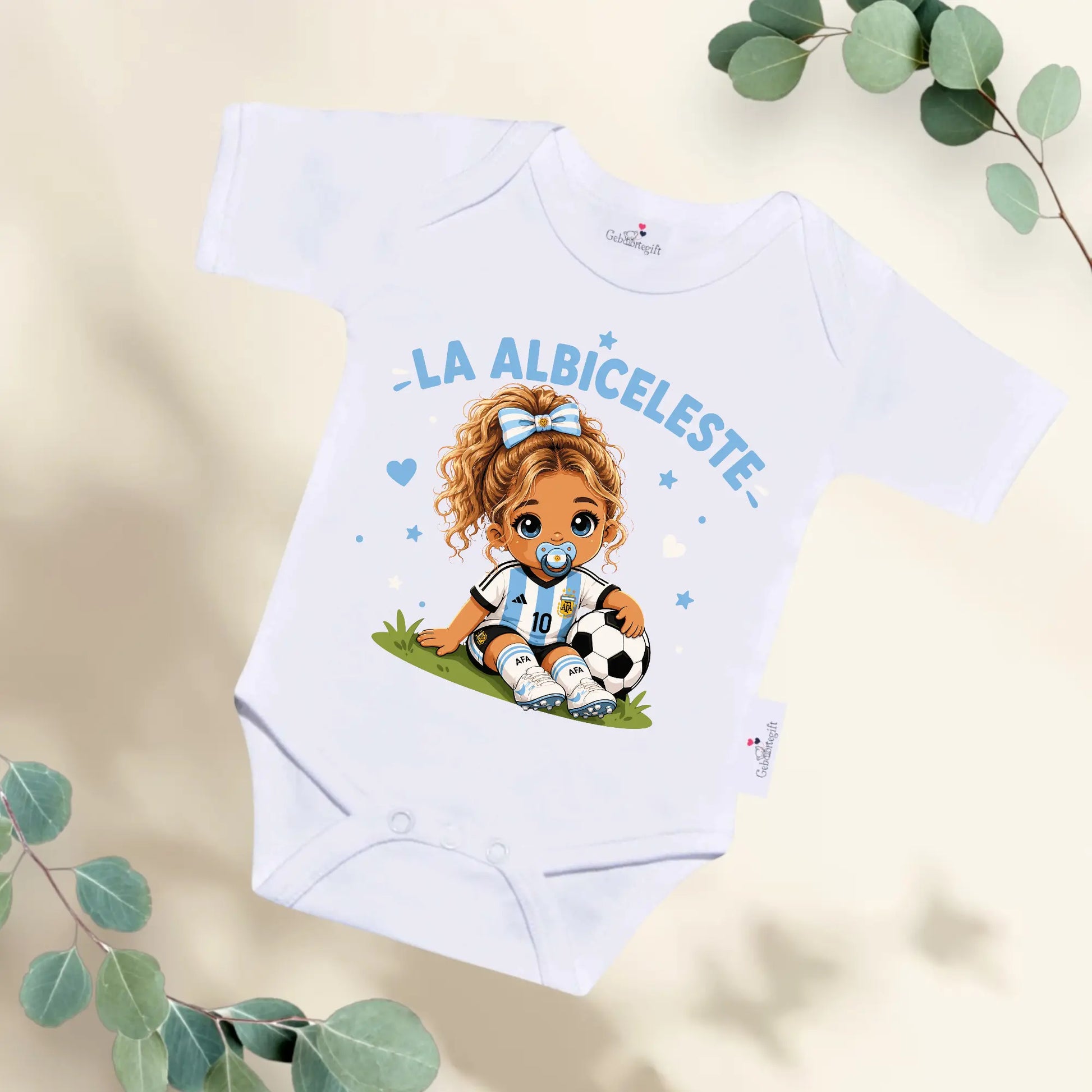 Rompertje Argentinië voetbalelftal - Meisje Geboortegift