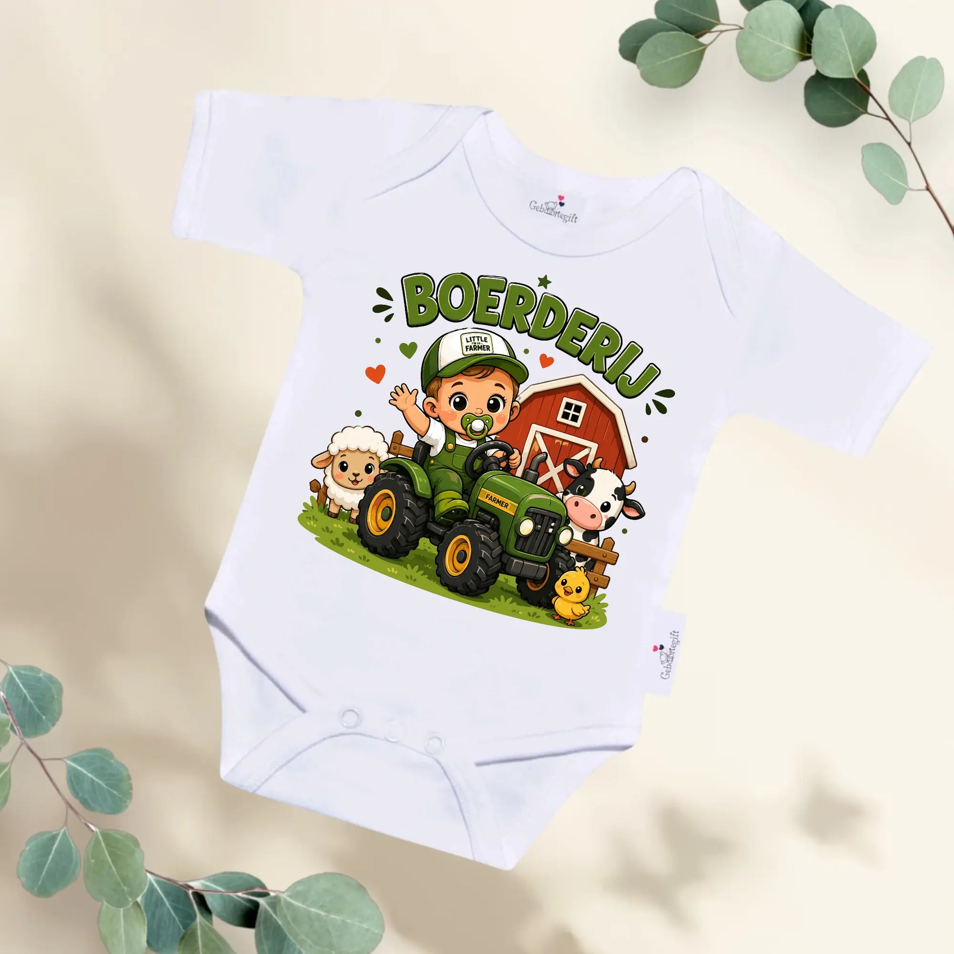 Rompertje Boerderij - Little Farmer Jongen Geboortegift