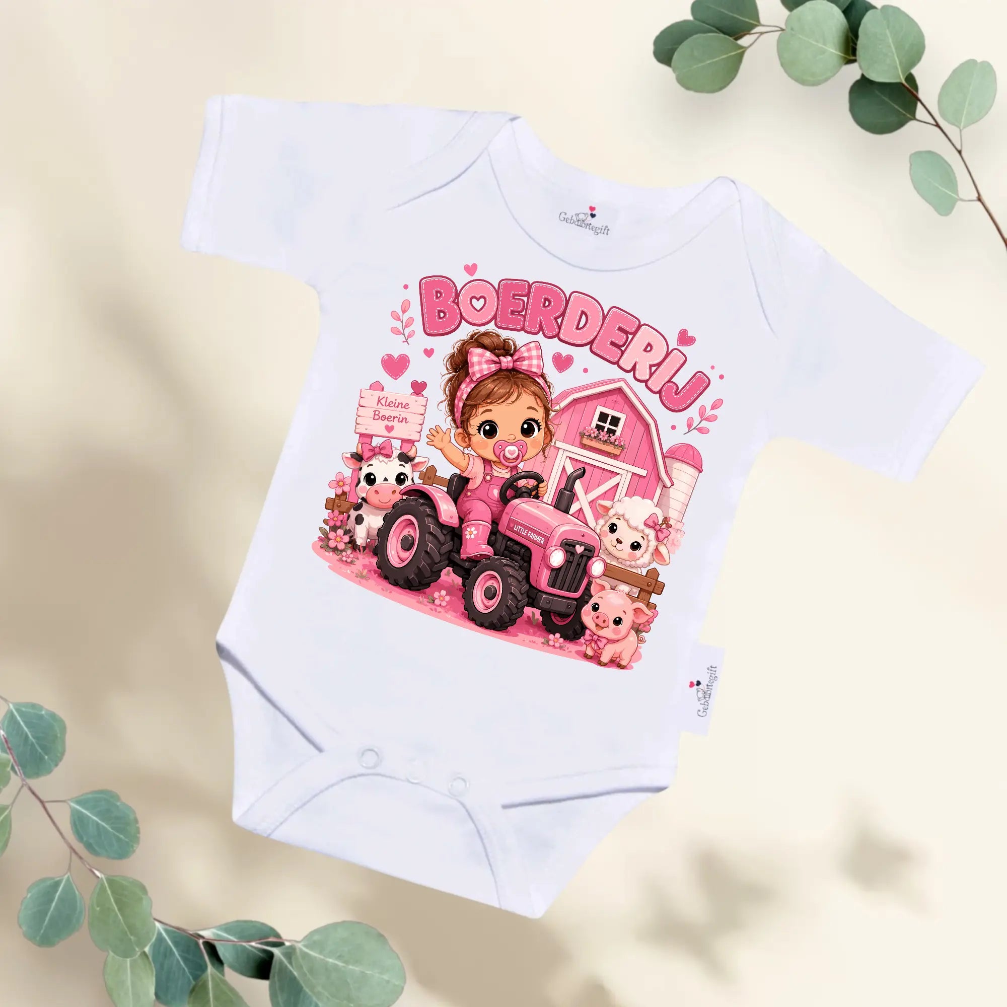 Rompertje Kleine Boerin - Boerderij Meisje Geboortegift
