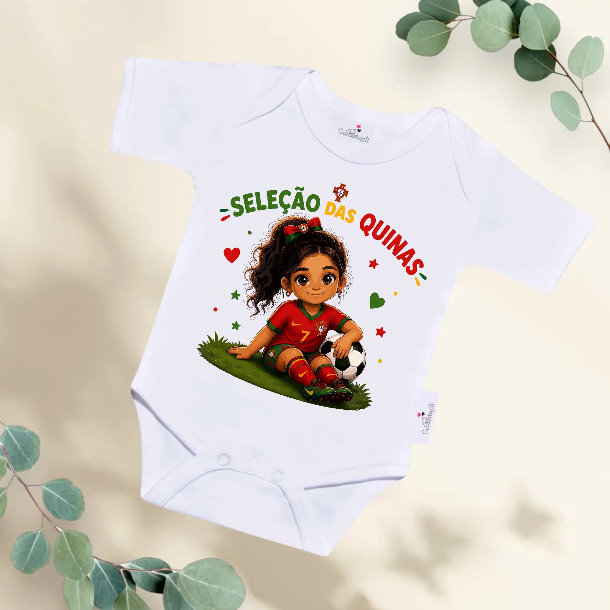 Rompertje Portugal voetbalelftal - Meisje Geboortegift