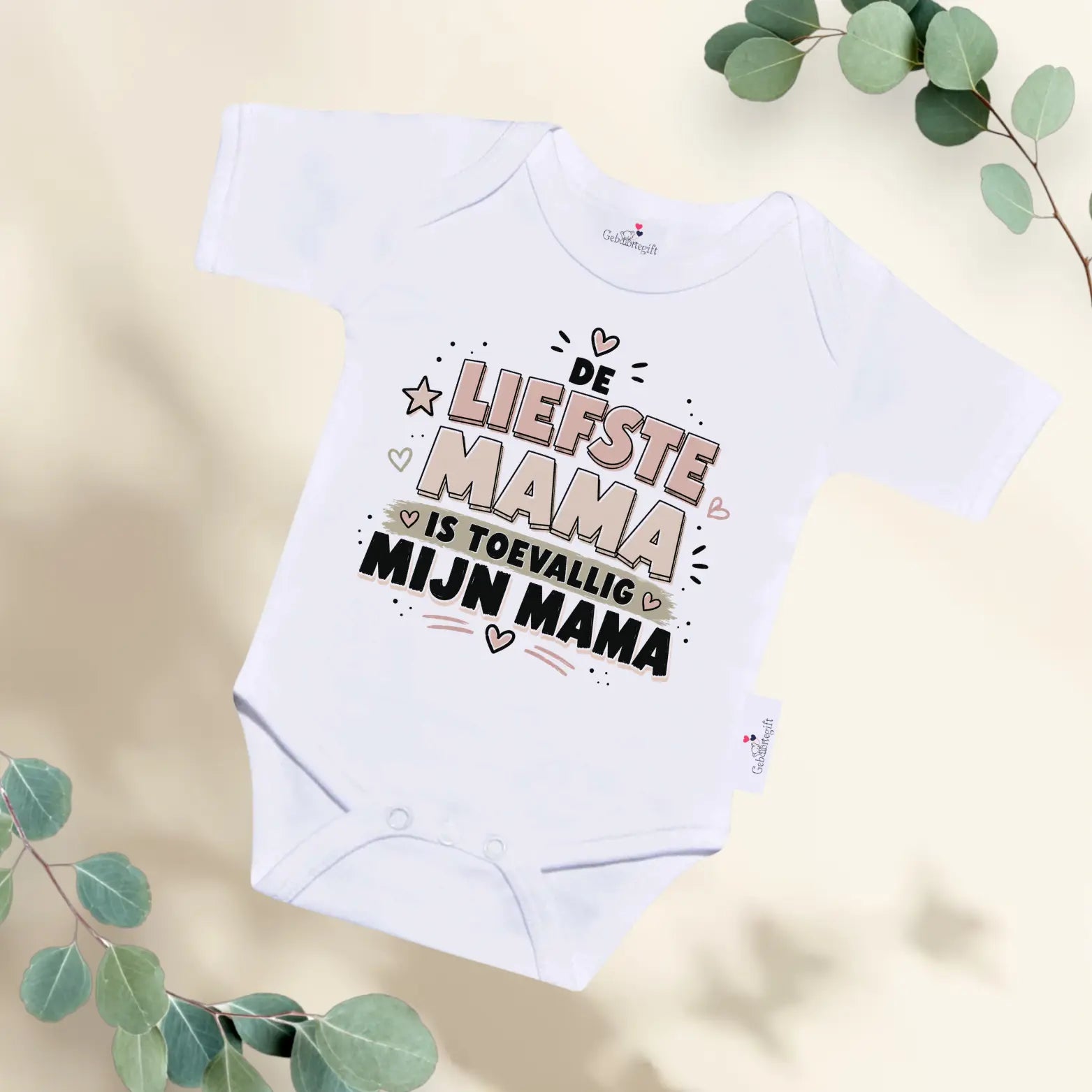 Slabbetje de liefste mama is toevallig mijn mama Geboortegift