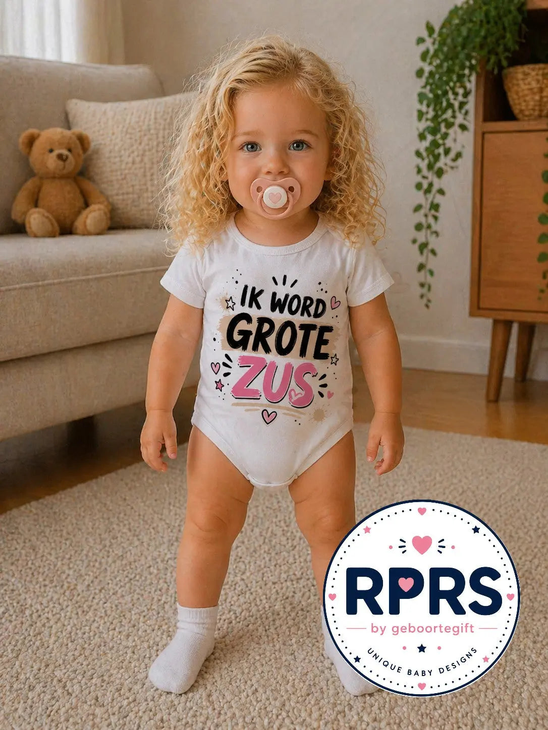 Rompertje ik word grote zus Geboortegift