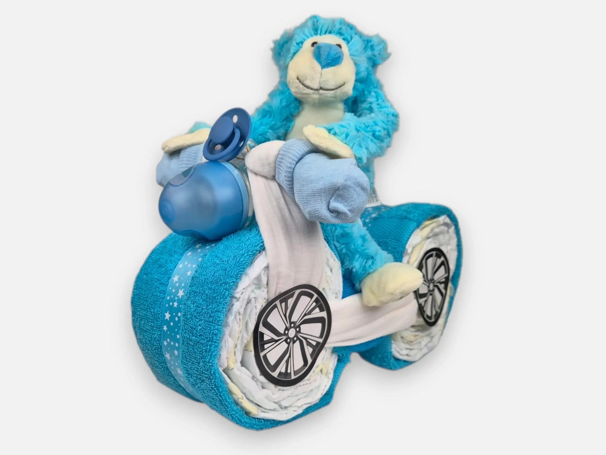 Scooter Luiertaart Blauw Geboortegift