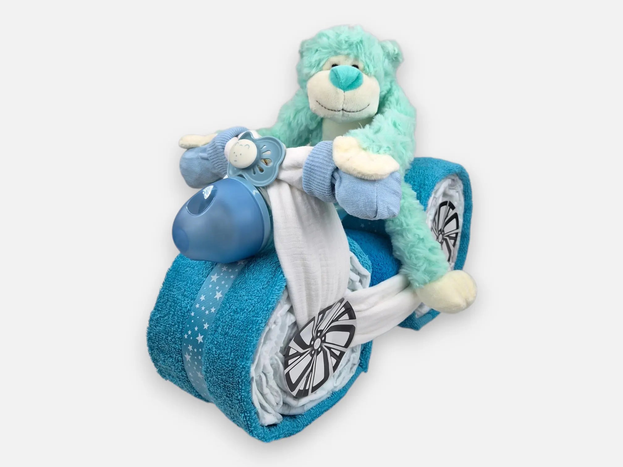 Scooter Luiertaart Blauw Geboortegift