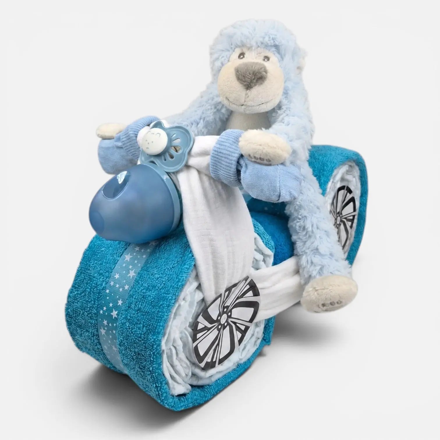 Scooter Luiertaart Blauw Geboortegift