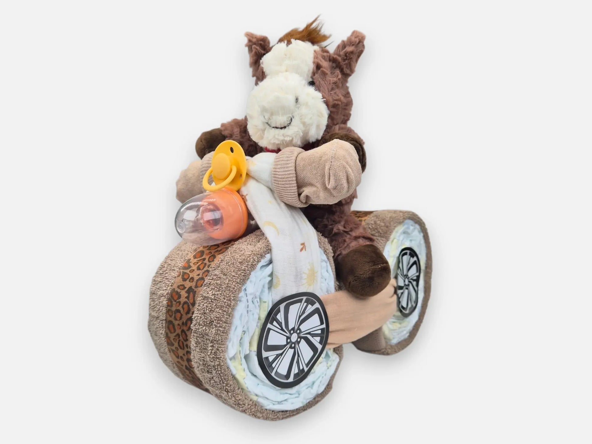 Scooter Luiertaart Bruin Geboortegift