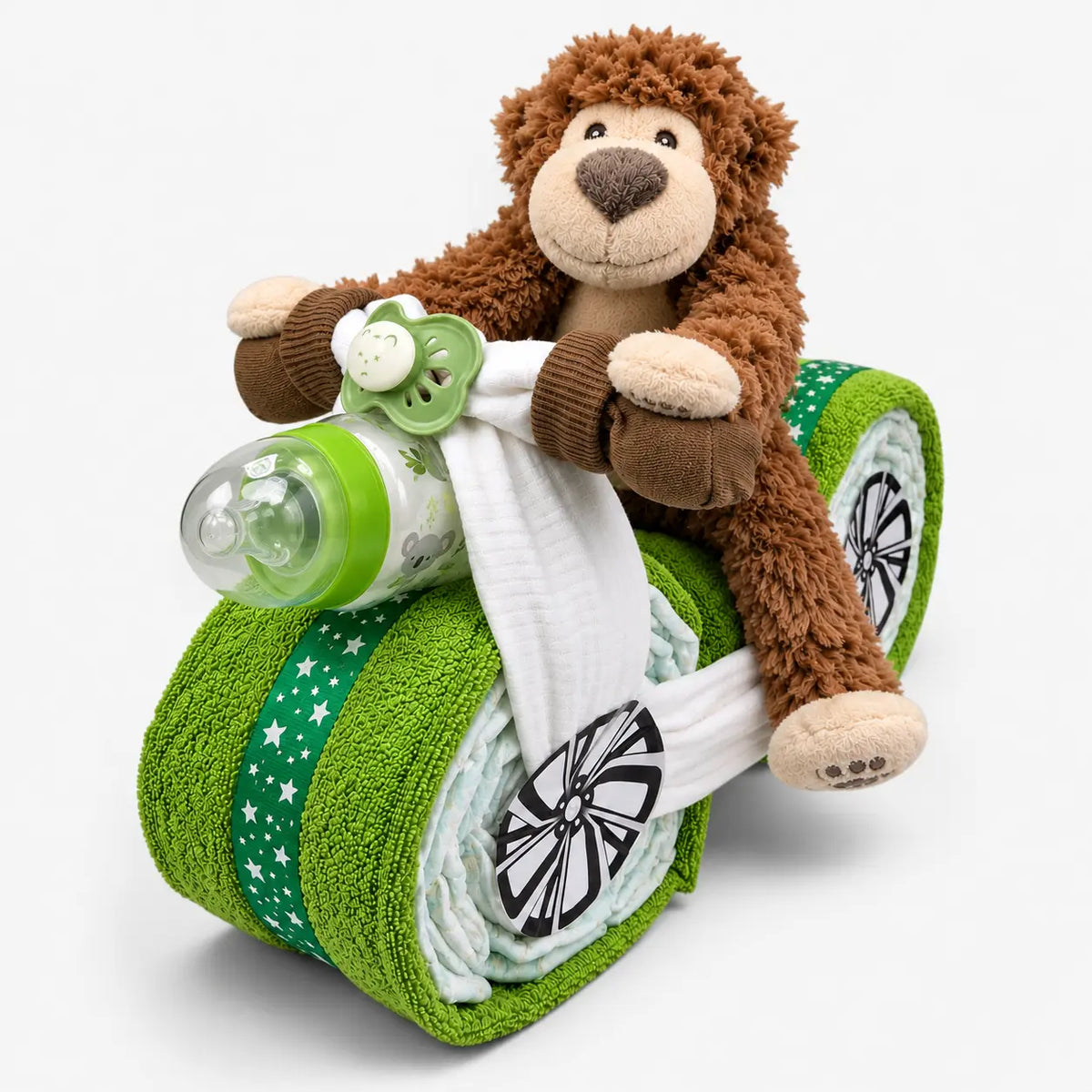 Scooter Luiertaart Groen Geboortegift