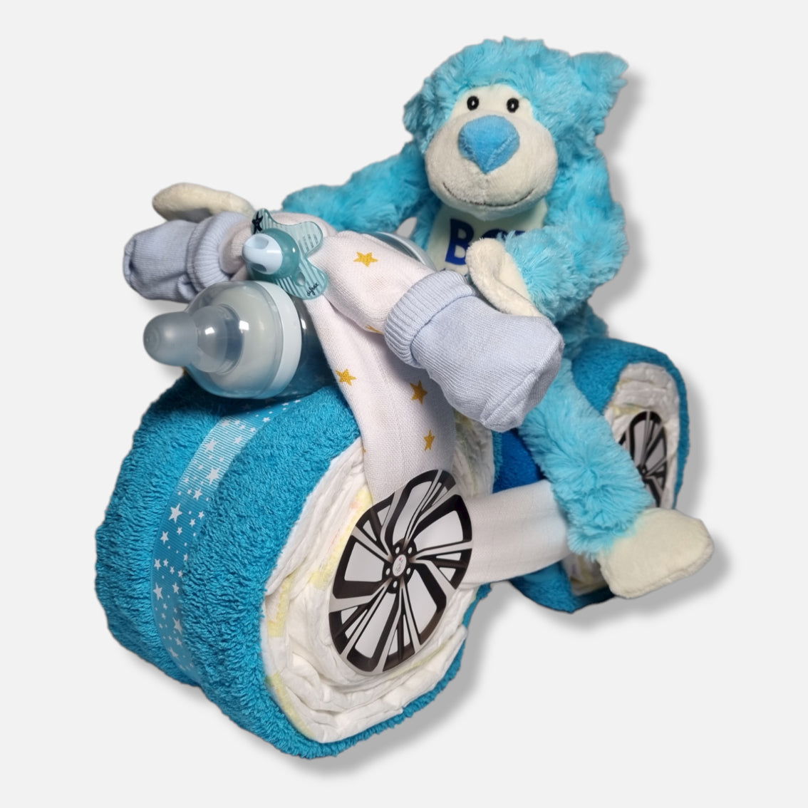 Scooter Luiertaart Blauw - Geboortegift