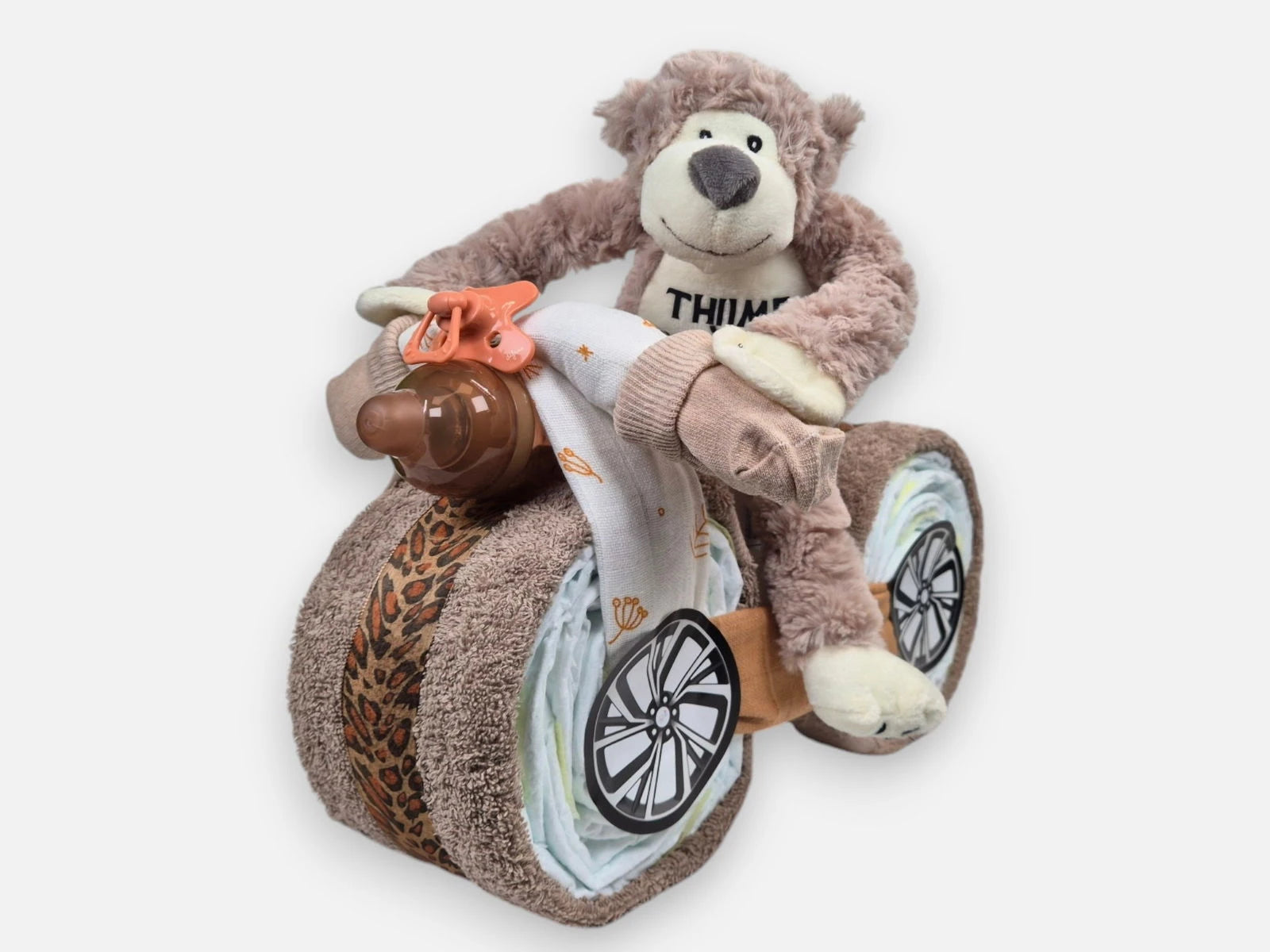 Scooter Luiertaart Bruin - Geboortegift