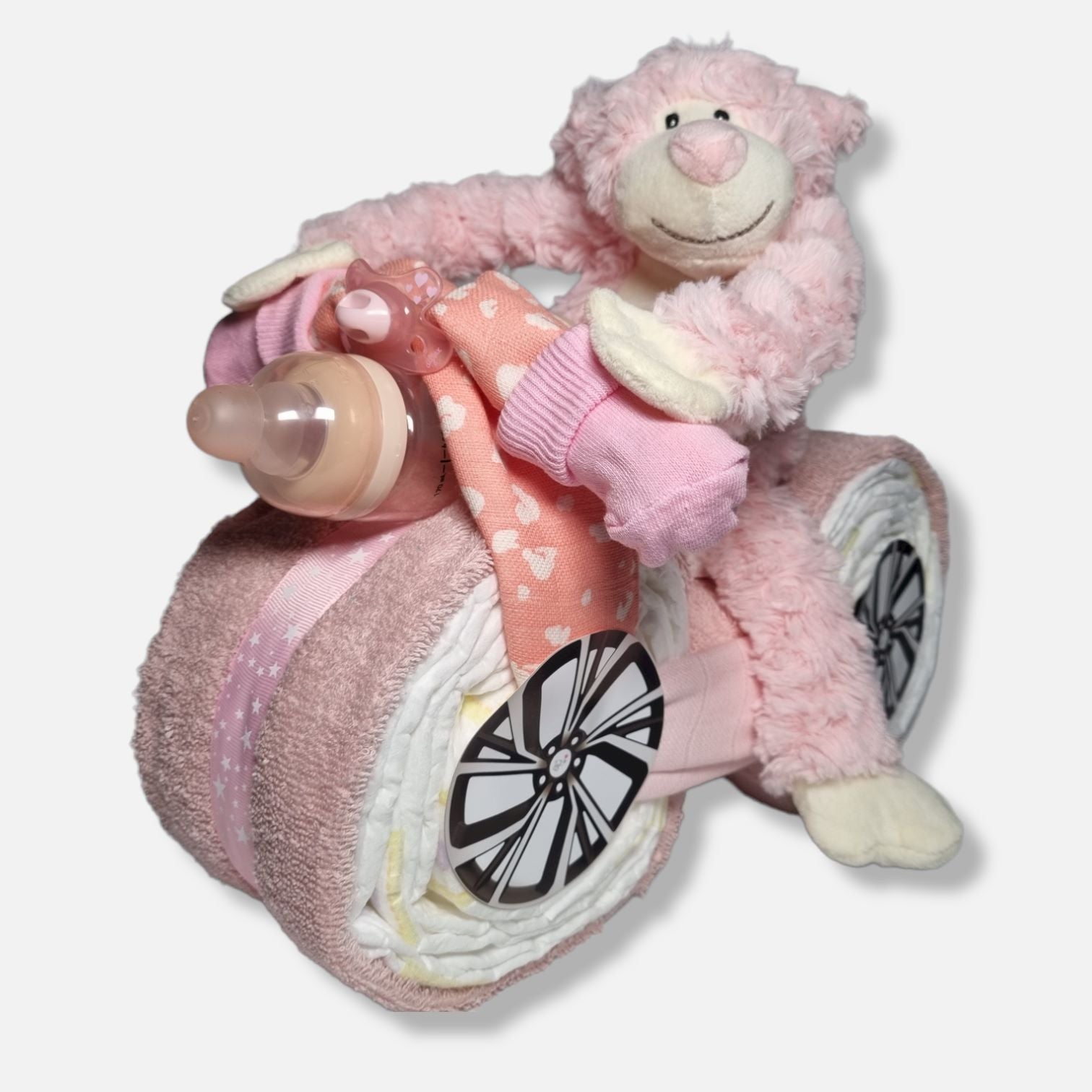 Scooter Luiertaart Roze - Geboortegift