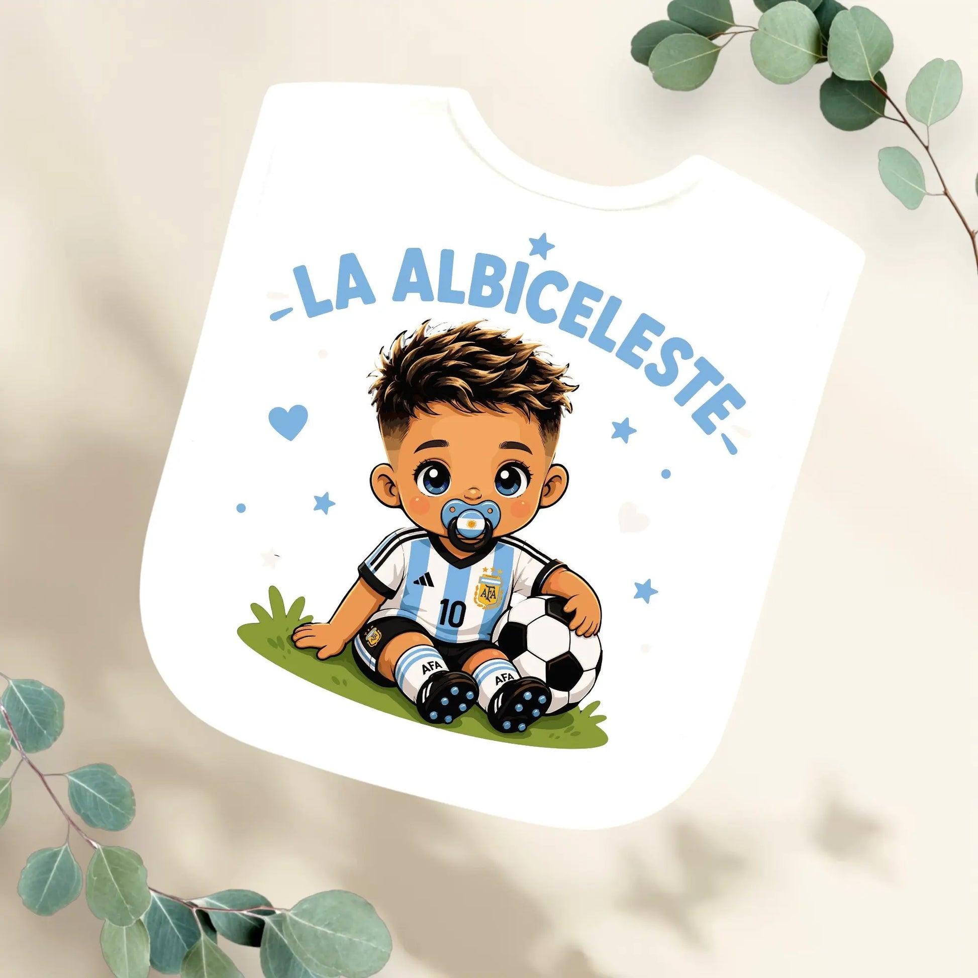 Slabbetje Argentinië voetbalelftal - Jongen Geboortegift