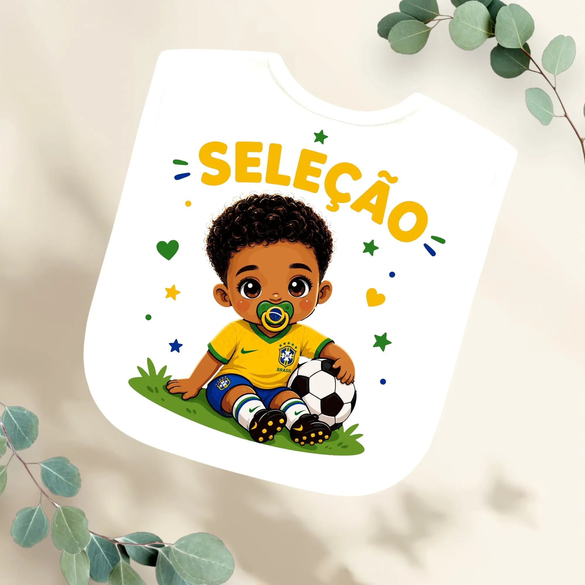 Slabbetje Brazilië voetbalelftal - Jongen Geboortegift