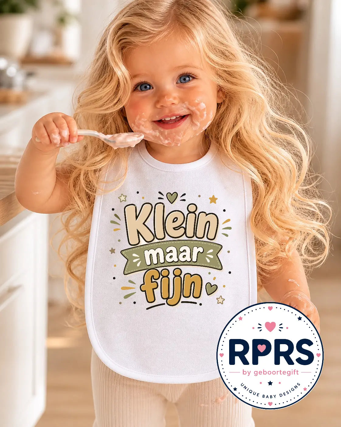 Slabbetje - Klein maar fijn Geboortegift