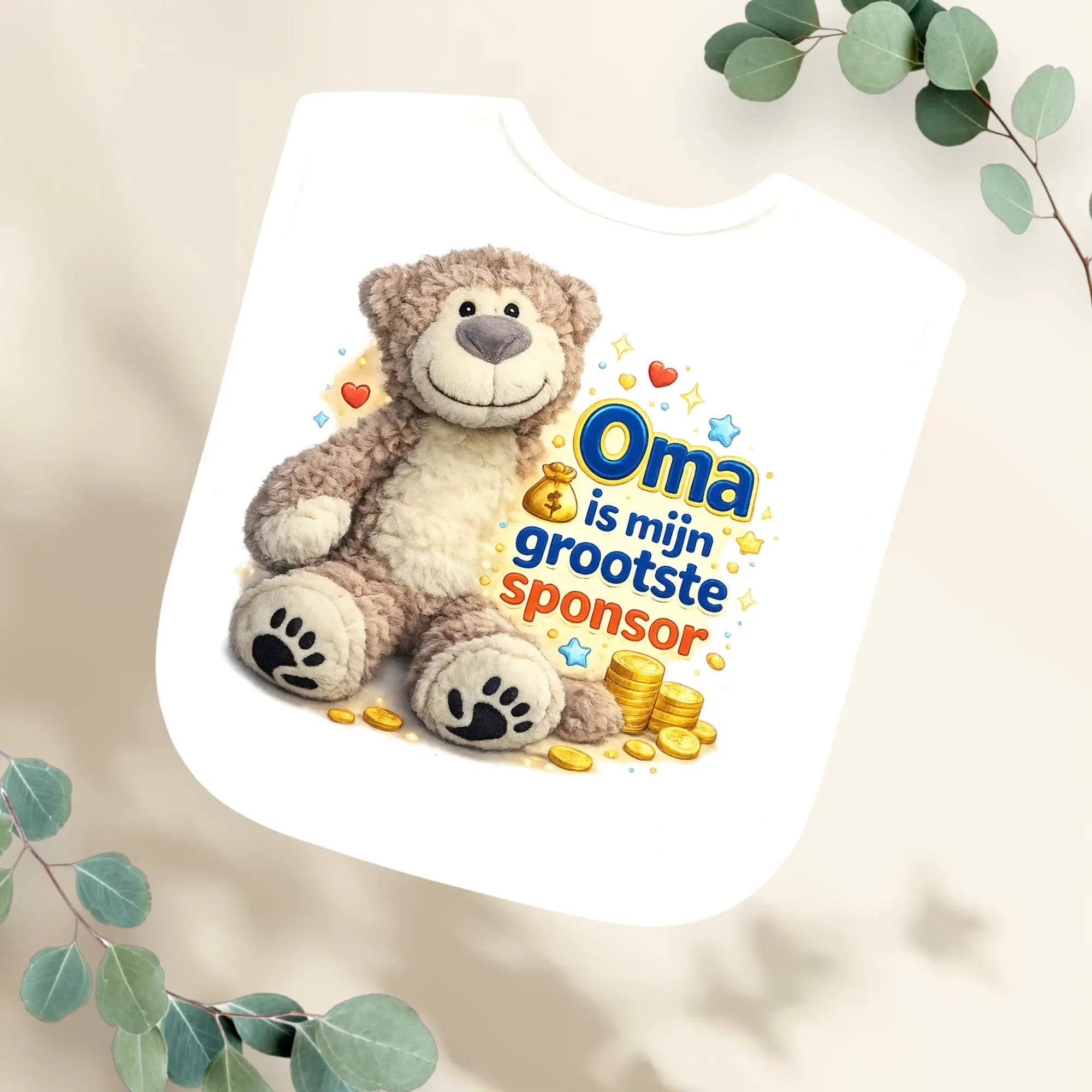 Slabbetje Oma is mijn grootste sponsor