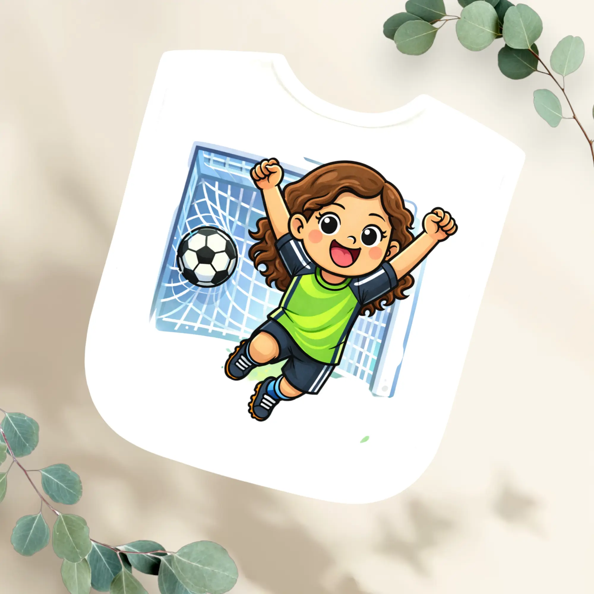 Slabbetje Voetbalster - Meisje