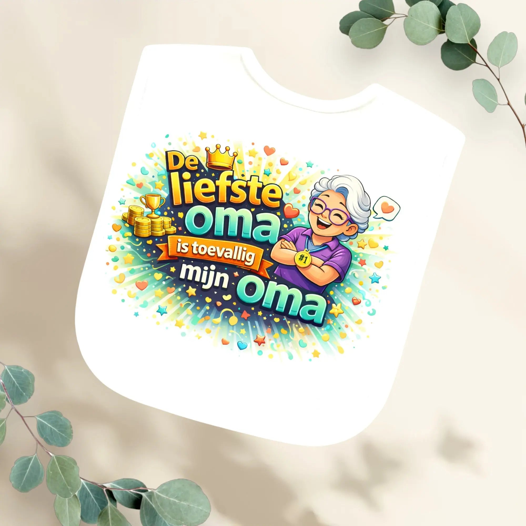 Slabbetje de liefste oma Geboortegift