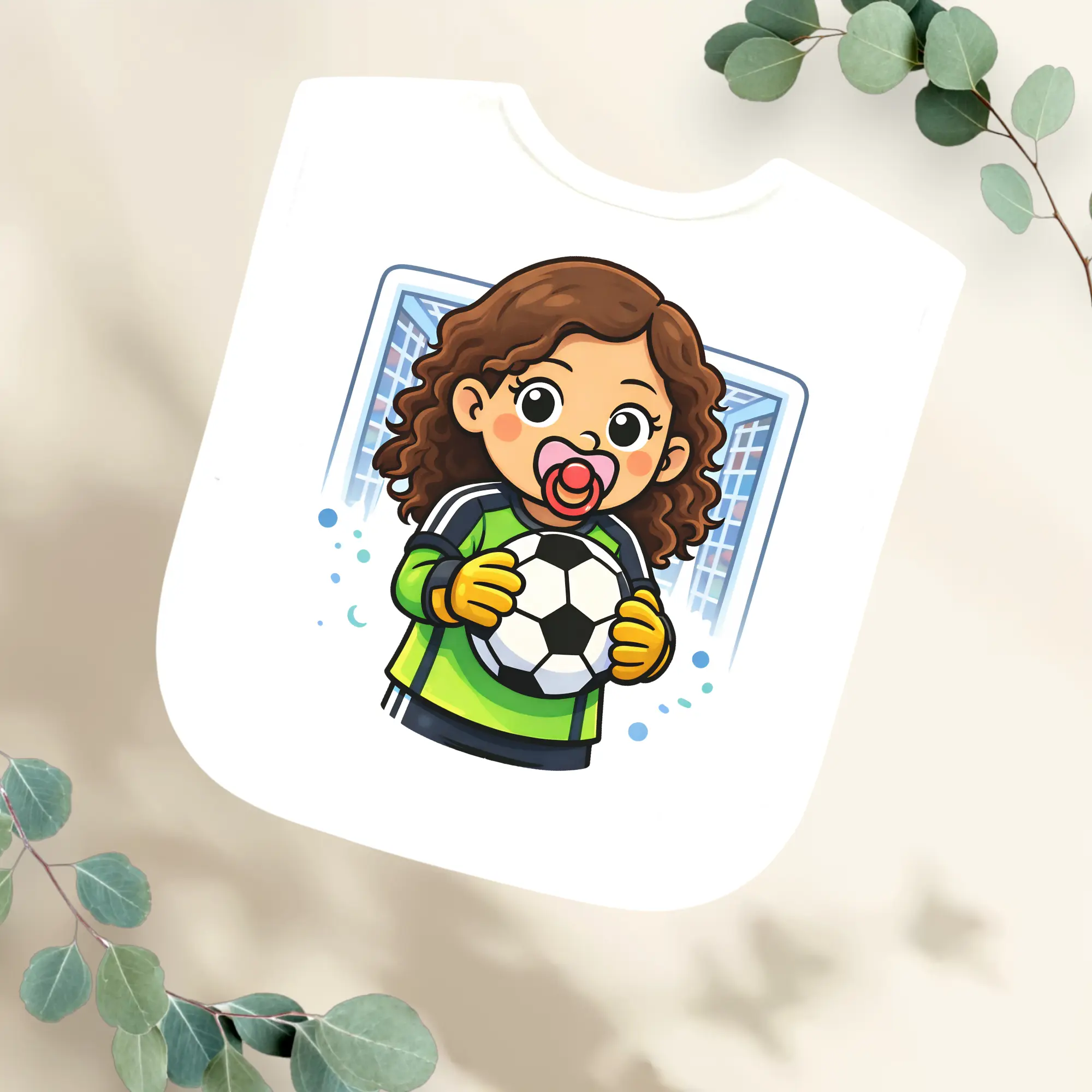 Slabbetje meisje is een keeper Geboortegift