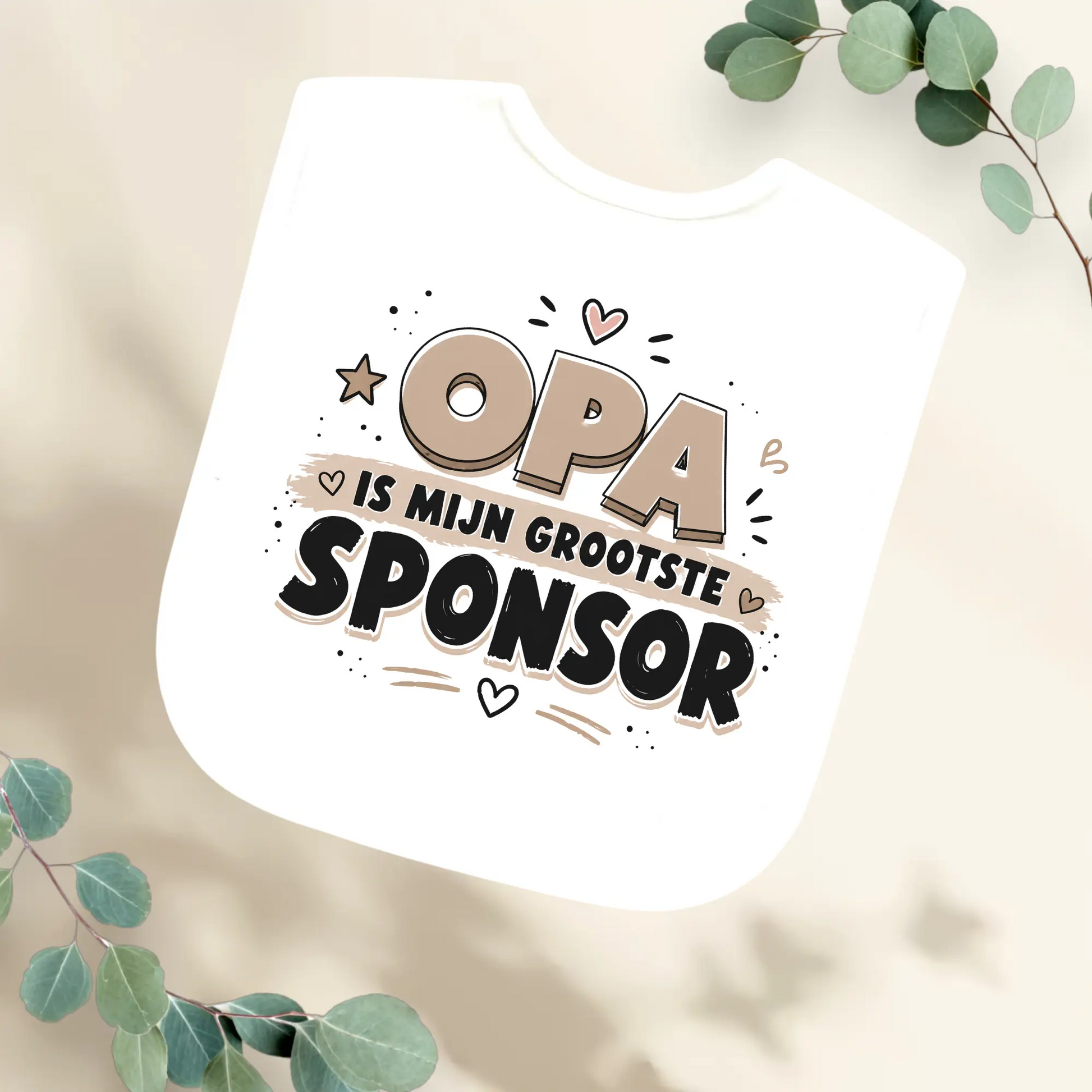 Slabbetje opa is grootste sponsor Geboortegift