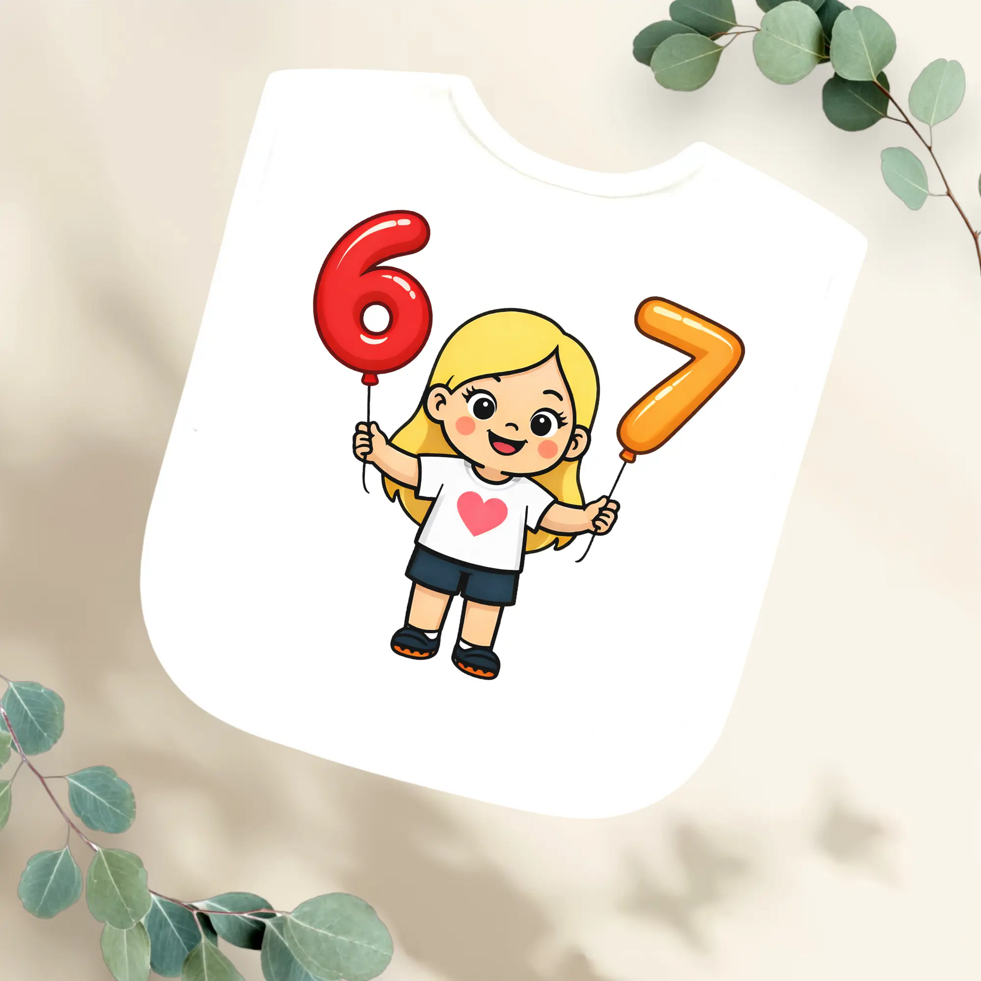 Slabbetje six-seven Geboortegift