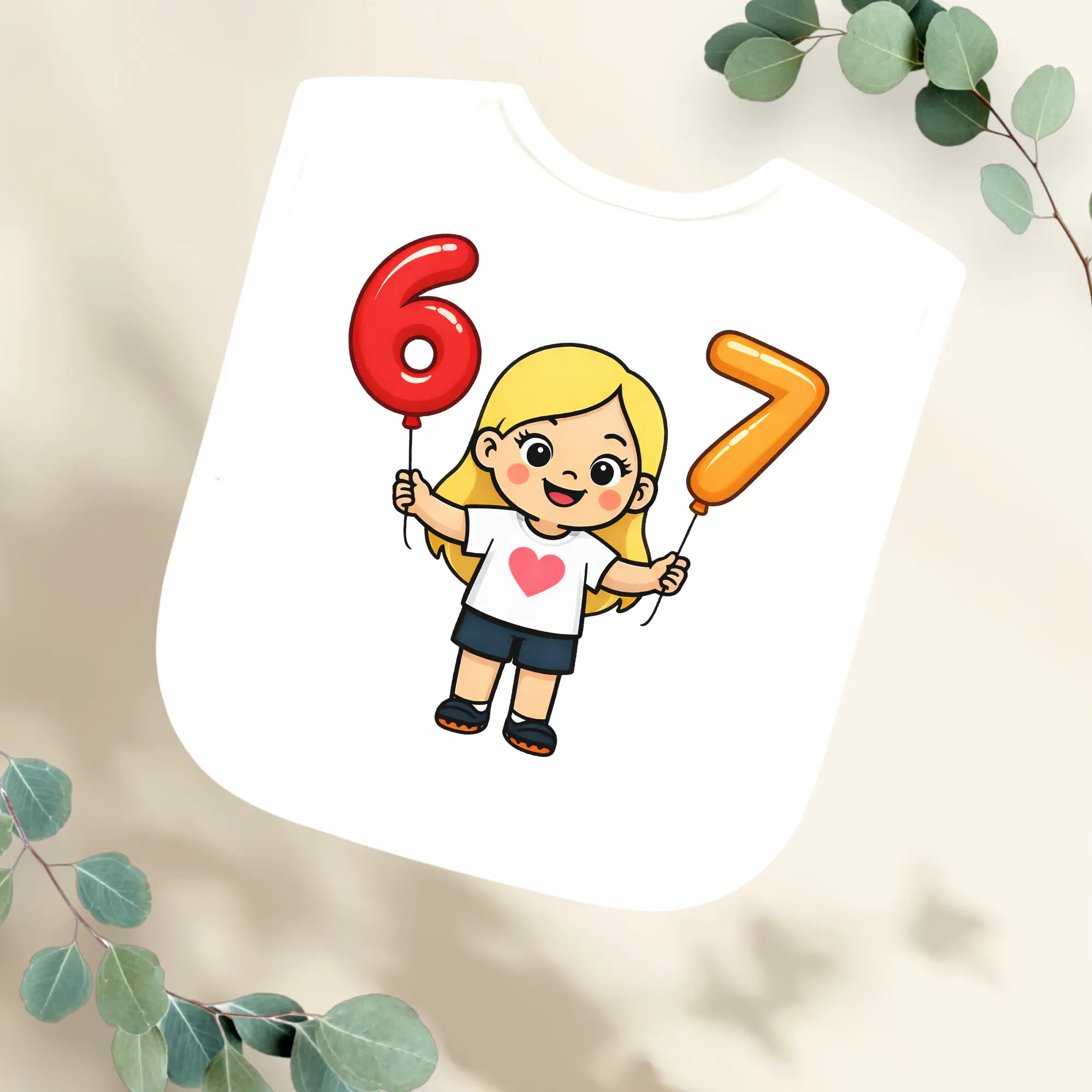 Slabbetje six-seven Geboortegift