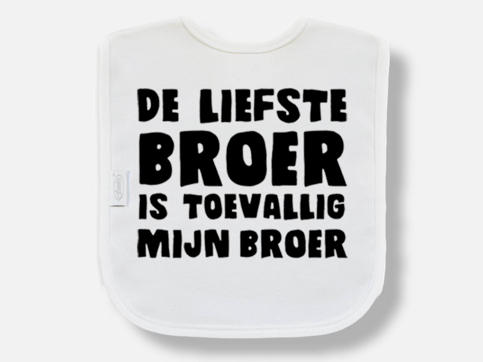 Slabbetje de liefste broer - Geboortegift