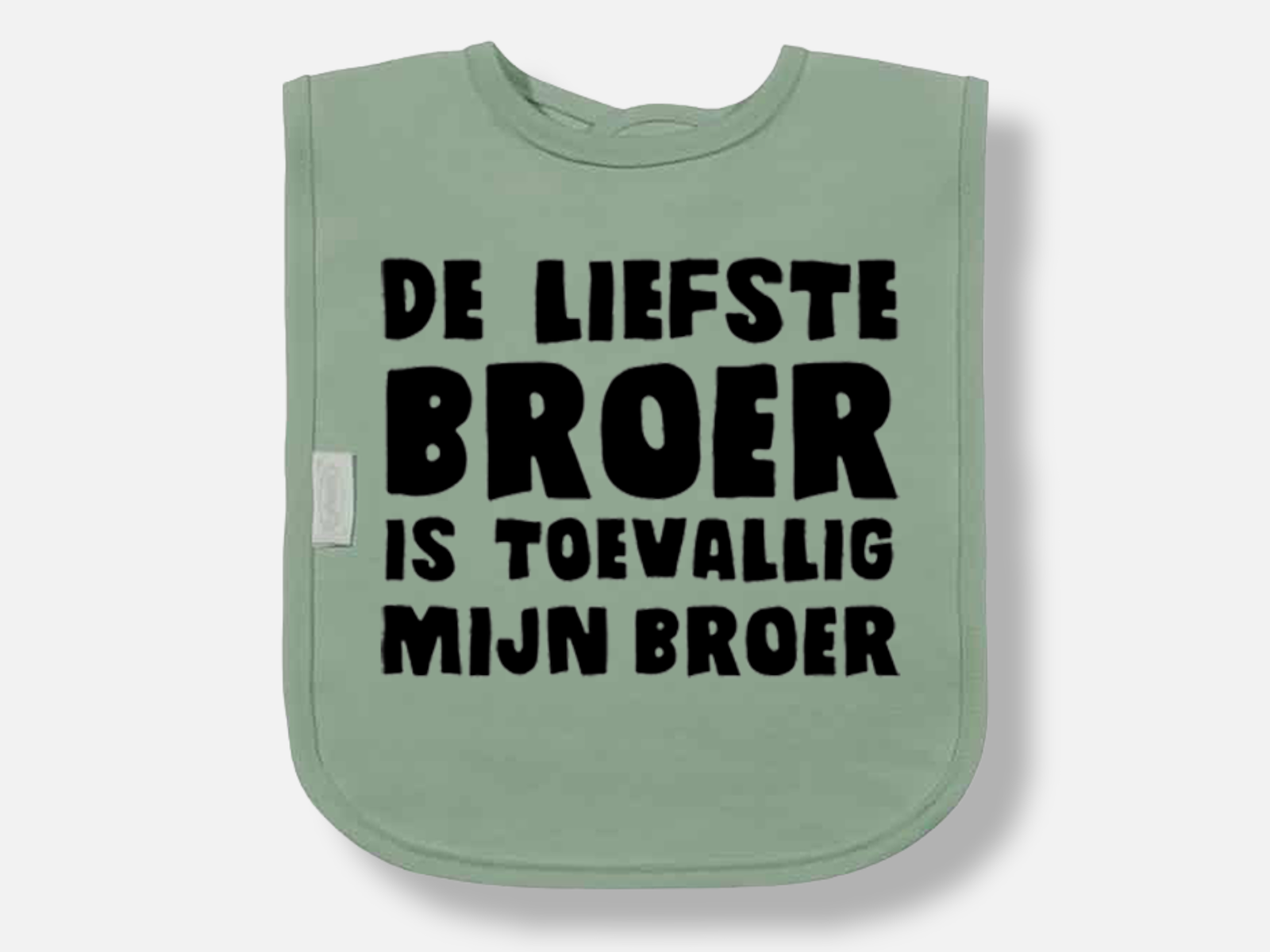 Slabbetje de liefste broer - Geboortegift