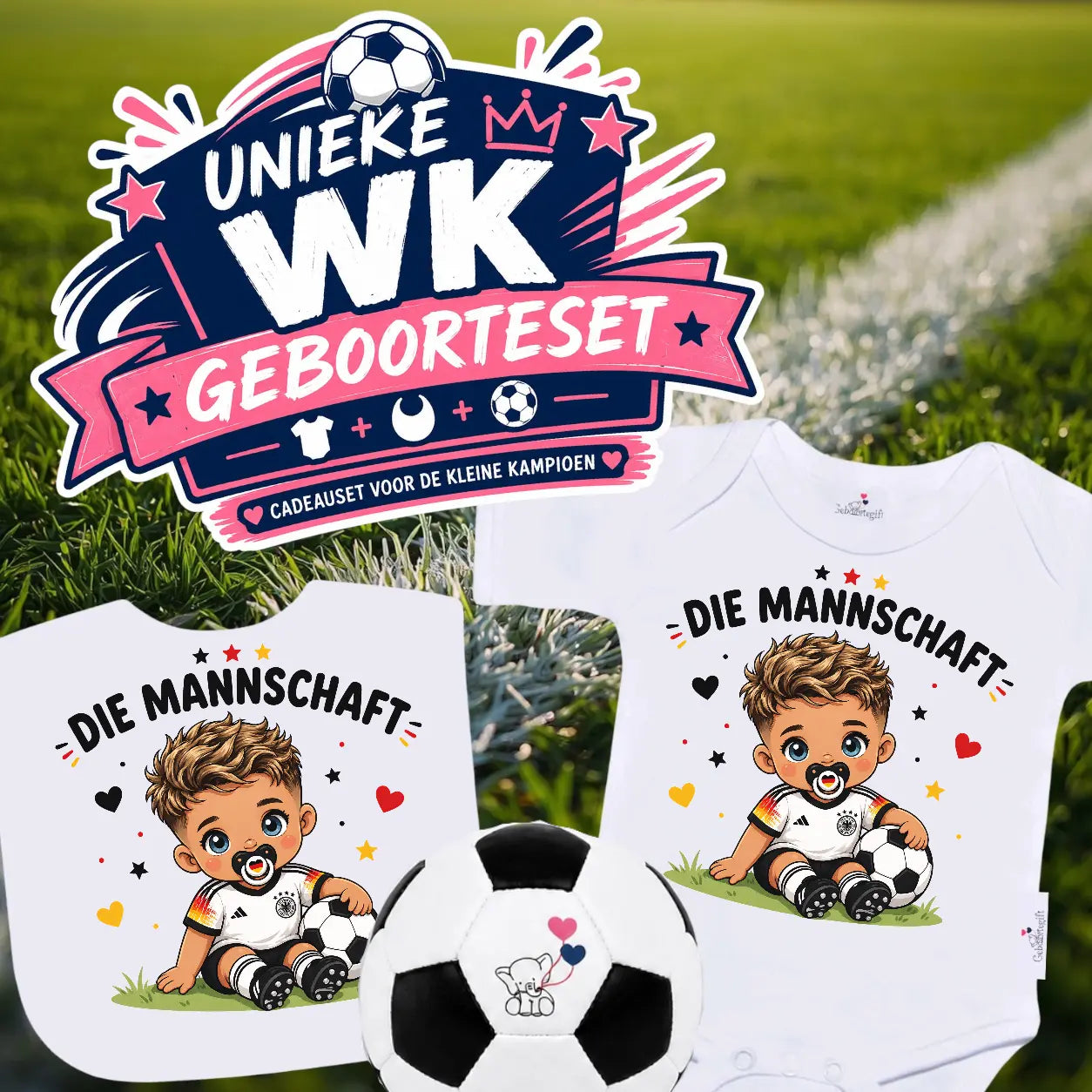 WK-setje Duitse voetbalelftal - Die Mannschaft (jongen) Geboortegift