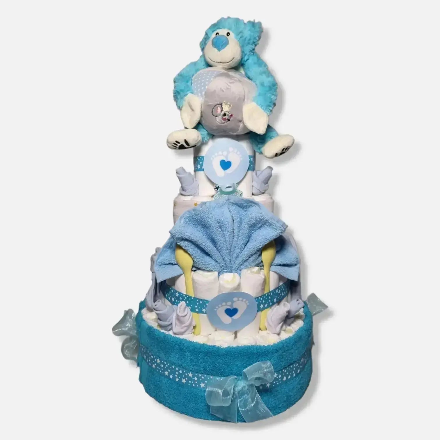 XXL Luiertaart Blauw - Bebe-Jou - Geboortegift